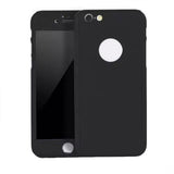 Phone Case Cover Elegant Anti-Drop Anti-Scratch Shell Screen Protector PC Bumper Waterproof Tempered Glass Skin