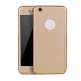 Phone Case Cover Elegant Anti-Drop Anti-Scratch Shell Screen Protector PC Bumper Waterproof Tempered Glass Skin