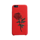 Cover Phone Skin Durable Shell Case Rose Embroidery