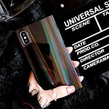 Laser Rainbow Shining Square Phone case